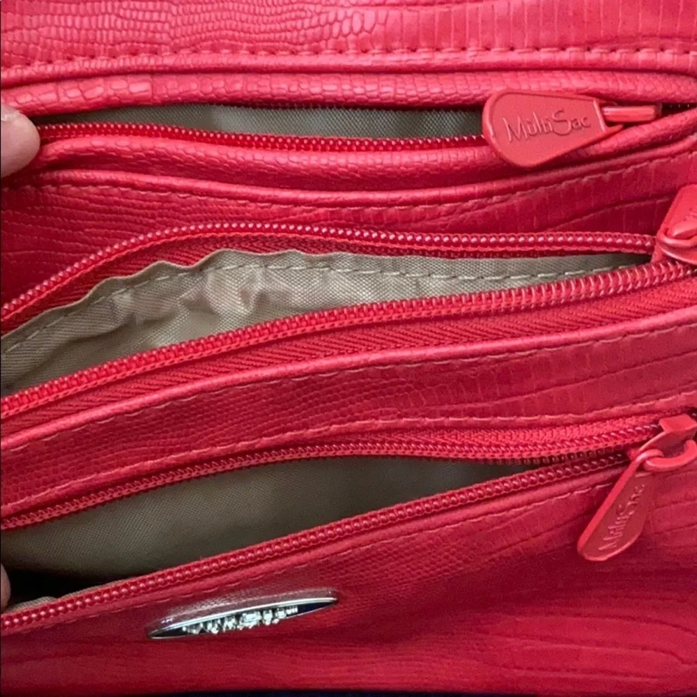 Multi Sac Crossbody Red Purse